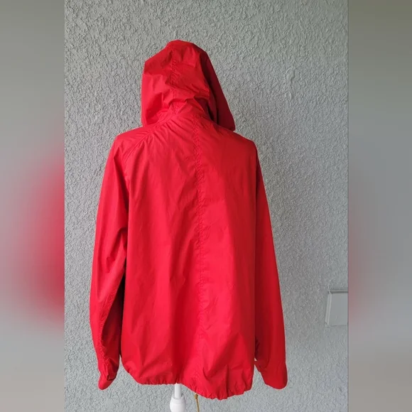 U.S. Polo Assn Red Hooded Windbreaker Jacket Lightweight Zip Snap Women’s Size L - Picture 15 of 15